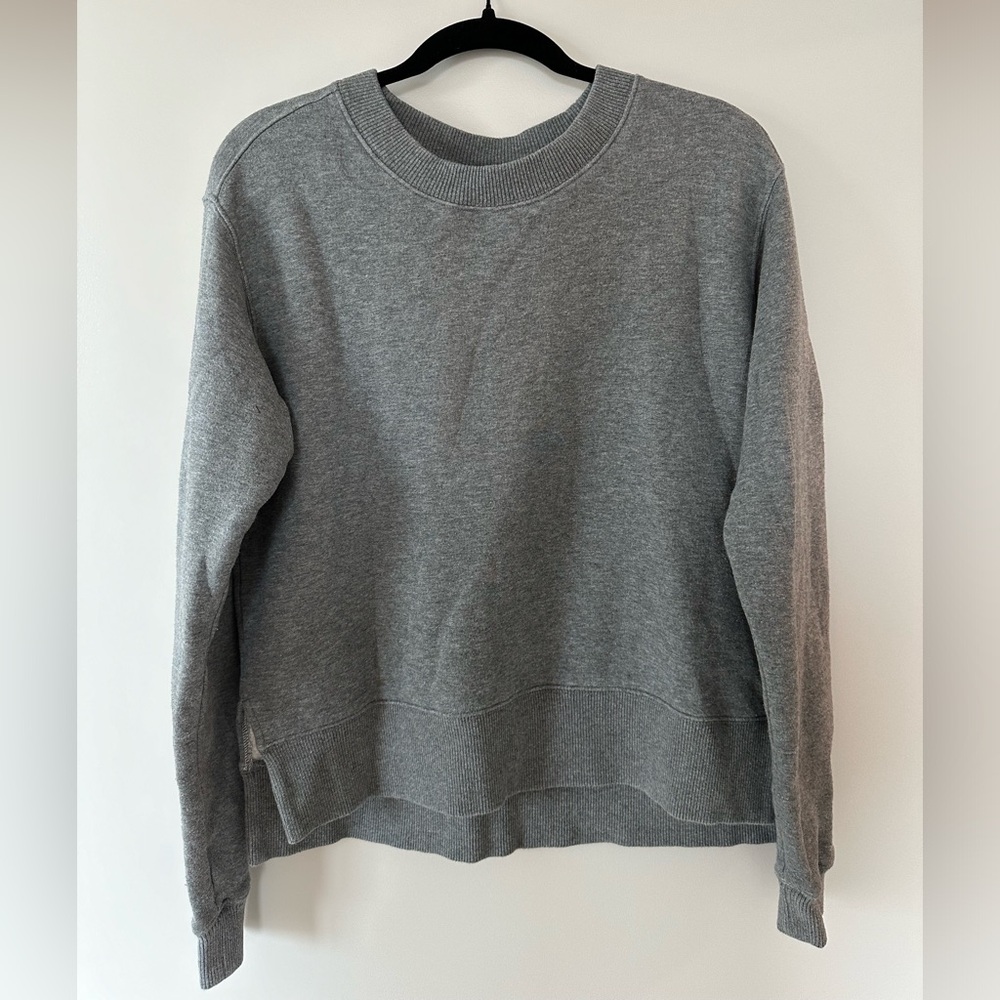 Zella Nola High/Low Sweatshirt, Grey Dark Heather